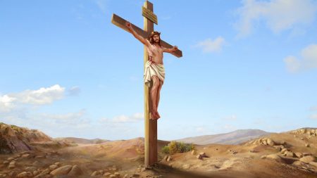 主耶穌被釘在十字架上