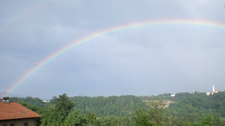 下雨天出彩虹