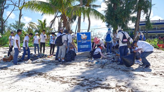 國際海岸清潔日:全能神教會基督徒參加塞班島淨灘活動
